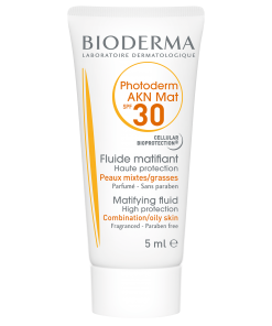 Bioderma Photoderm AKN Mat SPF 30 - Chống nắng cho da dầu, da hỗn hợp và da mụn (sample 5ml)