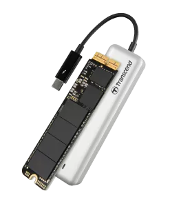 Transcend's JetDrive 825 Thunderbolt™ AHCI PCIe Gen3 x2 portable SSD 240GB 3D NAND