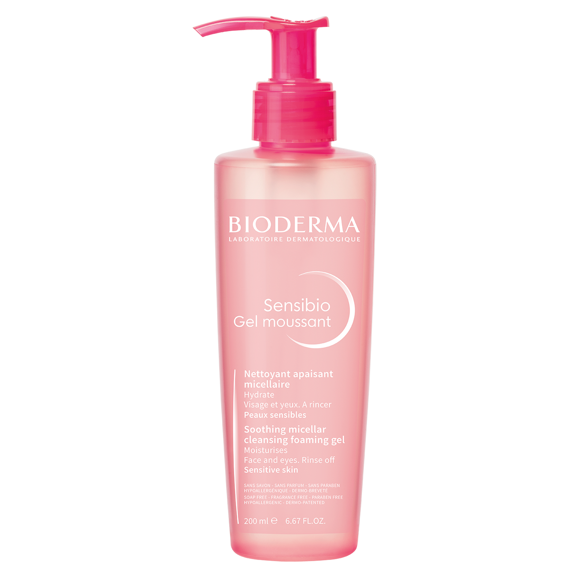 Bioderma Sensibio Gel moussant - Gel rửa mặt tạo bọt micellar (200ml)