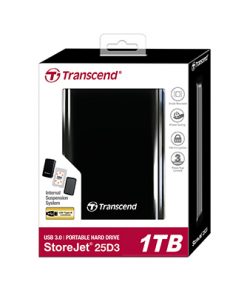 Ổ cứng di động cho PC 1 TB StoreJet® 25D3 Đen USB 3.0