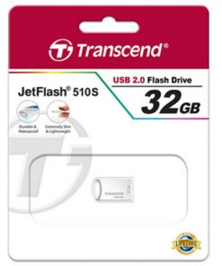 Transcend's JetFlash®510S USB 2.0 Type A connectors Flash Drive 32 GB Bạc Silver