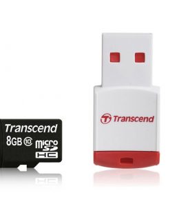 Thẻ nhớ microSDHC Class 10 with P3 Card Reader USB 2.0 (Premium) 8 GB 133x