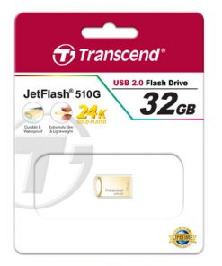 Transcend's JetFlash®510G USB 2.0 Type A connectors Flash Drive 32 GB Vàng Gold