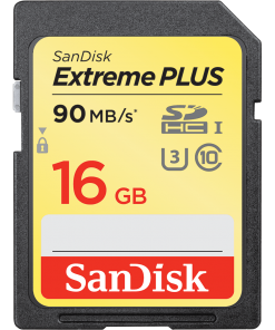 SANDISK EXTREME PLUS SD UHS-I CARD 16 GB