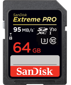 SANDISK EXTREME PRO SD UHS-I CARD 64GB