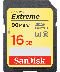 SANDISK EXTREME SD UHS-I CARD 16 GB