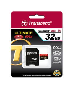 Thẻ nhớ microSD 32 GB Transcend's microSDHC Class 10 UHS-I 600x (Ultimate) kèm adapter