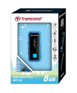 Máy Nghe Nhạc Transcend 8 GB Digital Music Players MP350 đen viền xanh trời