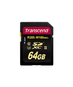 Thẻ nhớ SD card 64 GB Transcend SDXC UHS-II Speed Class 3 (U3) cards MLC Flash (R285, W180MB/s)