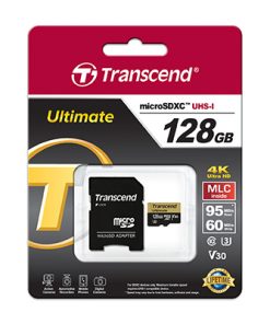 Thẻ nhớ microSD 128 GB Transcend's microSDXC UHS-I U3M (Ultimate) kèm adapter