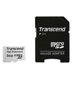 Thẻ nhớ kèm Adapter Transcend's high endurance microSDXC card 64 GB MLC NAND kèm Adapter
