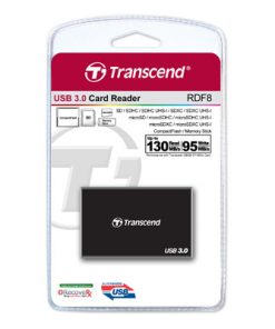 Đầu đọc thẻ nhớ USB 3.0 Transcend RDF8K Card Reader đen black