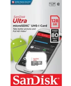 SANDISK ULTRA microSDXC UHS-I CARD 128 GB 80mb/s