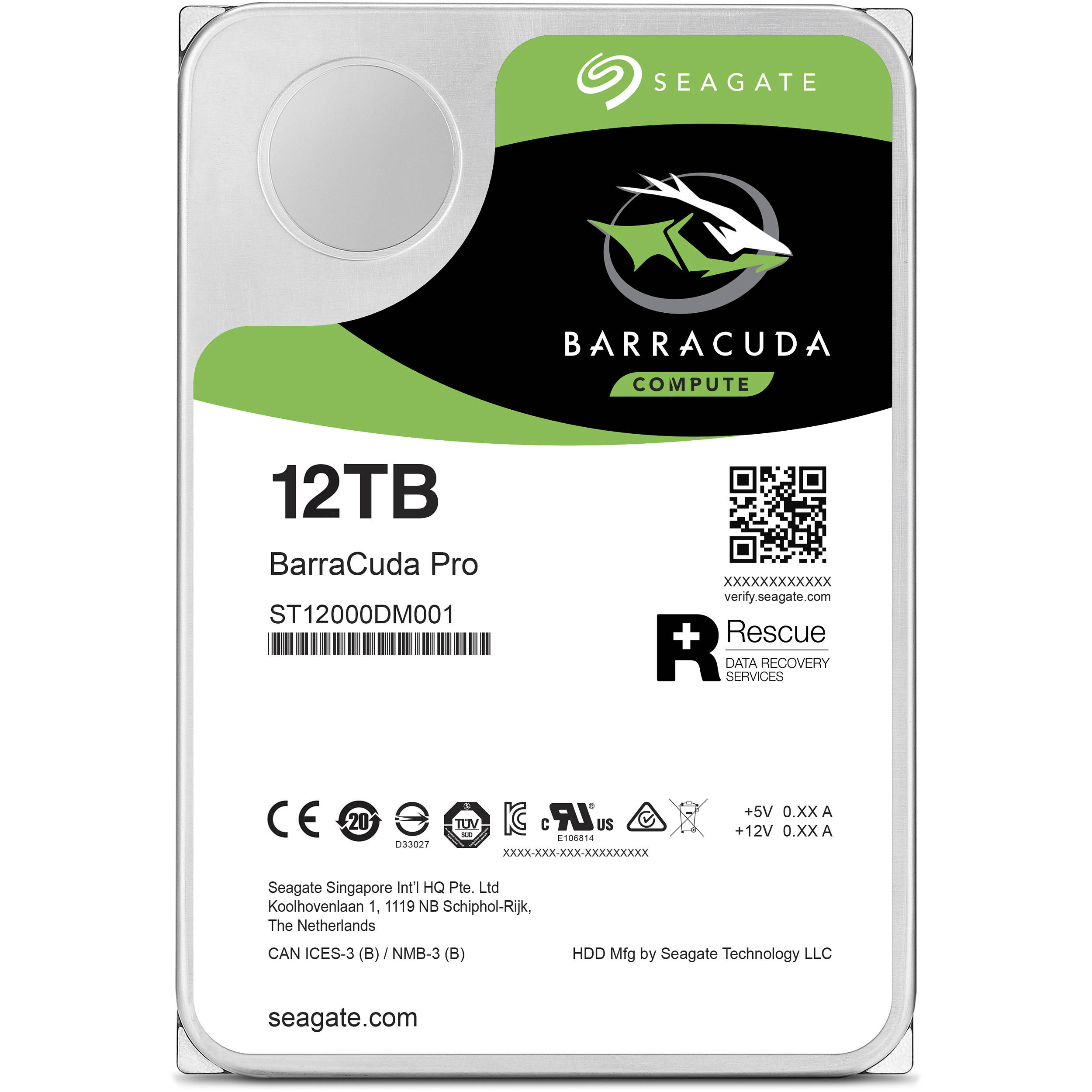 BarraCuda Pro Hard Drive 12TB ST12000DM001 Standard 512E