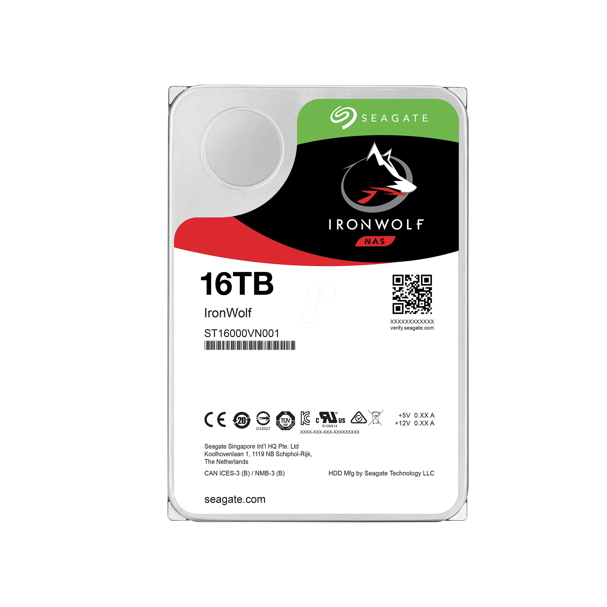 IronWolf 16 TB ST16000VN001