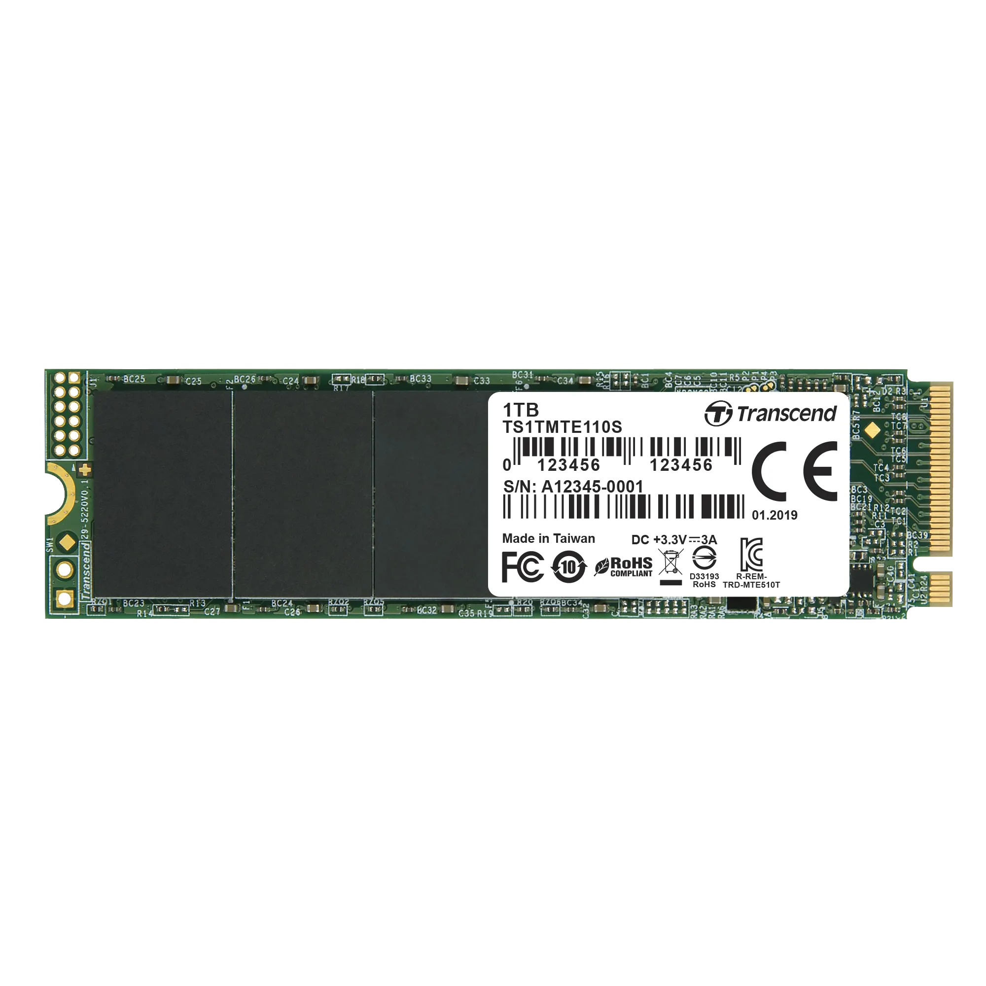 Transcend's PCIe SSD 110S NVMe 1TB 3D NAND