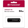 Transcend's JetFlash®700 USB 3.1 Gen 1 Type A connectors Flash Drive 64 GB Đen Black
