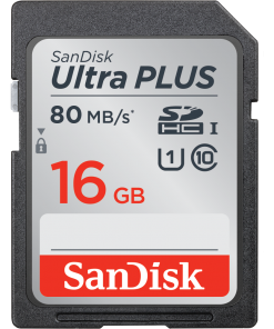 SANDISK Ultra PLUS SDHC/SDXC MEMORY CARD 16 GB