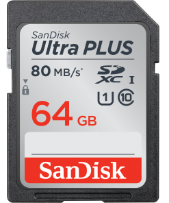 SANDISK Ultra PLUS SDHC/SDXC MEMORY CARD 64 GB