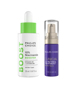 Bộ sản phẩm - Paula's Choice - 10% NIACINAMIDE BOOSTER và CLINICAL 1% RETINOL TREATMENT