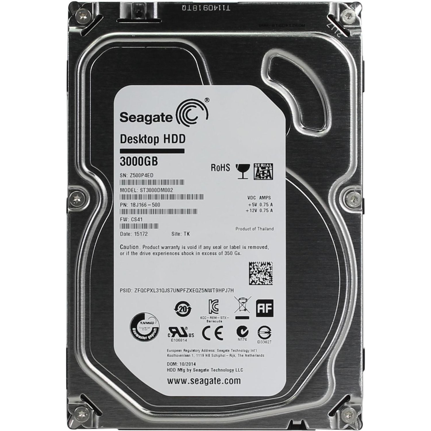 Desktop SATA HDD SED 3 TB ST3000DM002