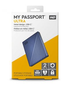 Ổ cứng di động 2TB Western Digital My Passport Ultra USB Type-C 3.0 Blue - WDBC3C0020BBL-WESN