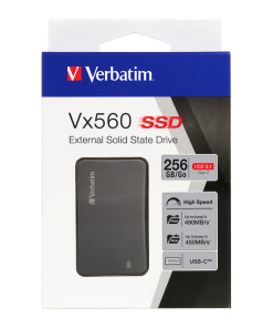 Ổ cứng SSD di động Verbatim Vx560 256GB (66395)