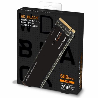 Ổ cứng SSD WD SN850 Black 500GB M.2 2280 PCIe NVMe (WDS500G1X0E)